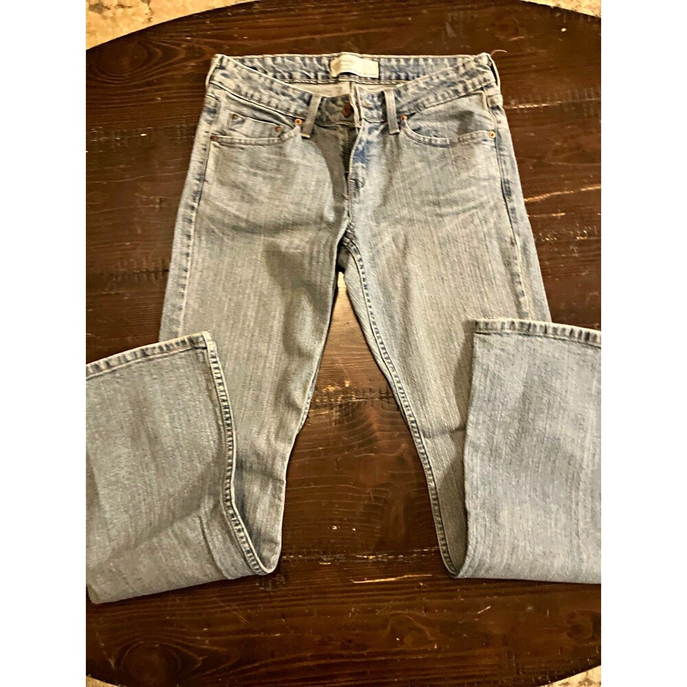 Levi Strauss Signature Low Rise Slim Flare Denim Jeans Juniors Size 7 Light Wash